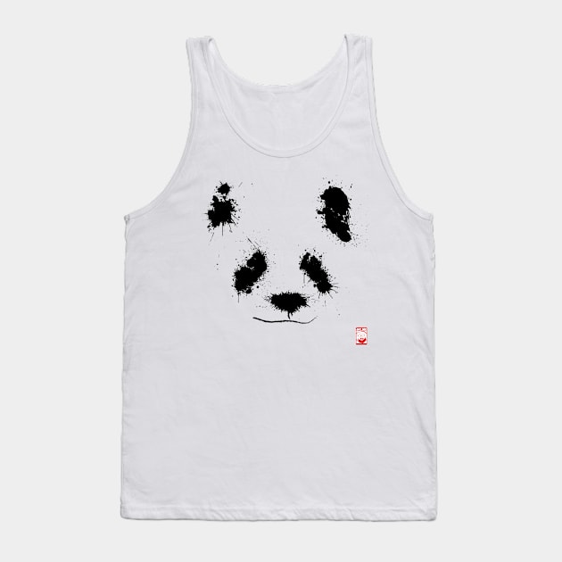 Panda Bear Tank Top by JayGeeArt